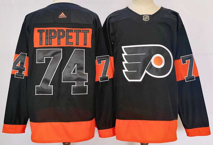 Men%27s Philadelphia Flyers #74 Owen Tippett Black Alternate Jersey->st.louis blues->NHL Jersey